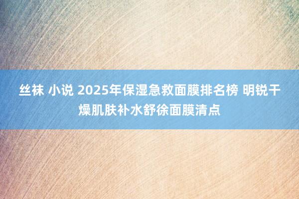 丝袜 小说 2025年保湿急救面膜排名榜 明锐干燥肌肤补水舒徐面膜清点